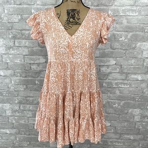 Pinch Tiered Ruffle Dress